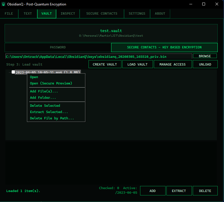 ObsidianQ Vault screenshot